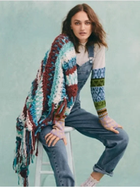 We the Free Gorgeous Thermal Cuff - Heather Gray Combo - Picture 2 of 4